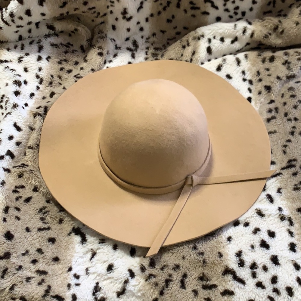 Wide Brim Wool Floppy Hat